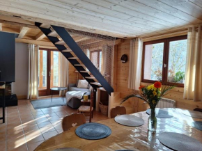 La Coufa - Duplex rénové 130m2, proche pistes de ski, vues montagnes